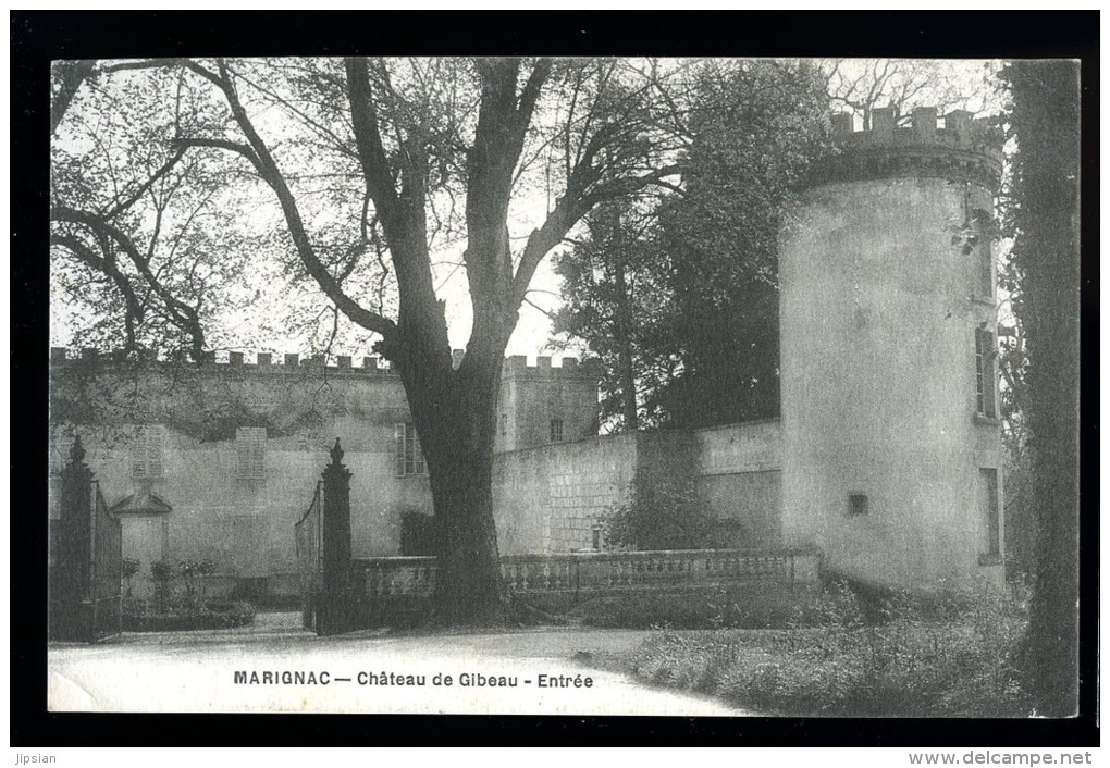 Cpa Du 17 Marignac  Chateau De Gibeau  Entrée ..   Pons  Saintes   MABT27 - Pons