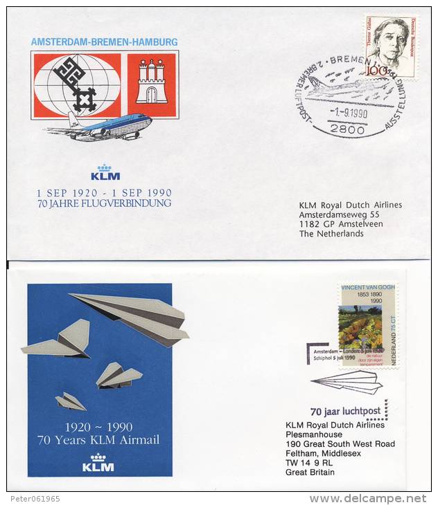 KLM Royal Dutch Airlines Divers - Covers & Documents