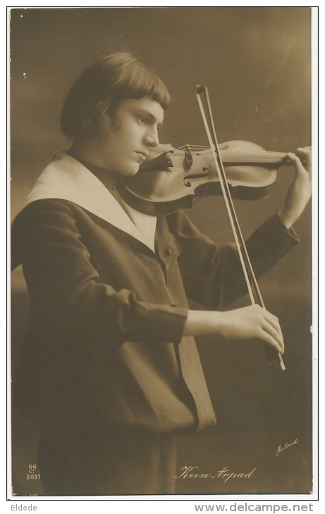 Kun Arpad Violonist Violon Violin Real Photo - Hongrie