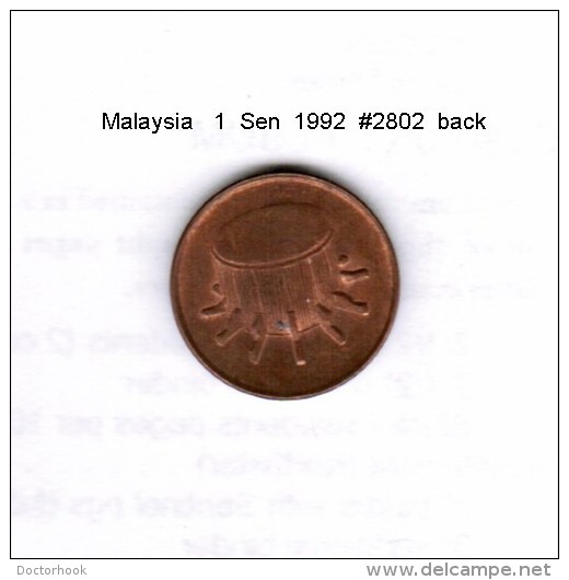 MALAYSIA    1  SEN  1992  (KM # 49) - Malaysia