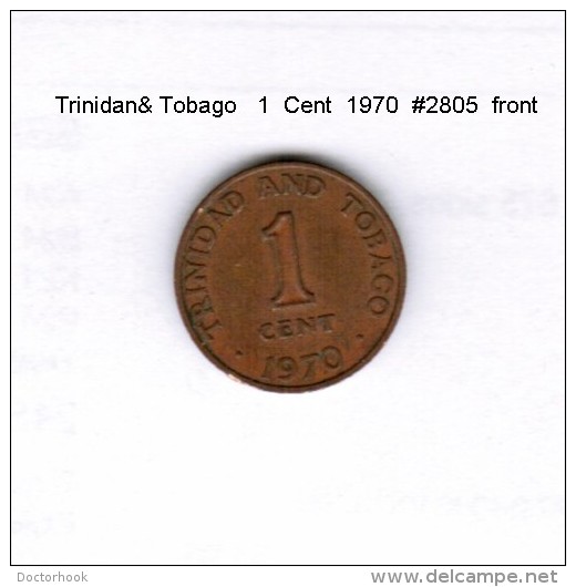 TRINIDAD &amp; TOBAGO    1  CENT  1970  (KM # 1) - Trinidad & Tobago