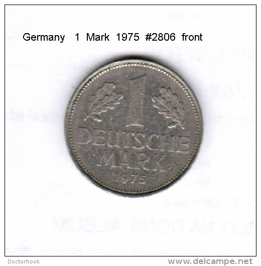 GERMANY    1  MARK  1975 F  (KM # 110) - 1 Mark