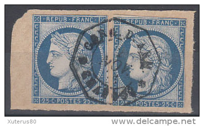 #48# COLONIES GENERALES N° 23 En Paire Oblitéré CORR D'ARM Chaudoc   LUXE +++ - Ceres