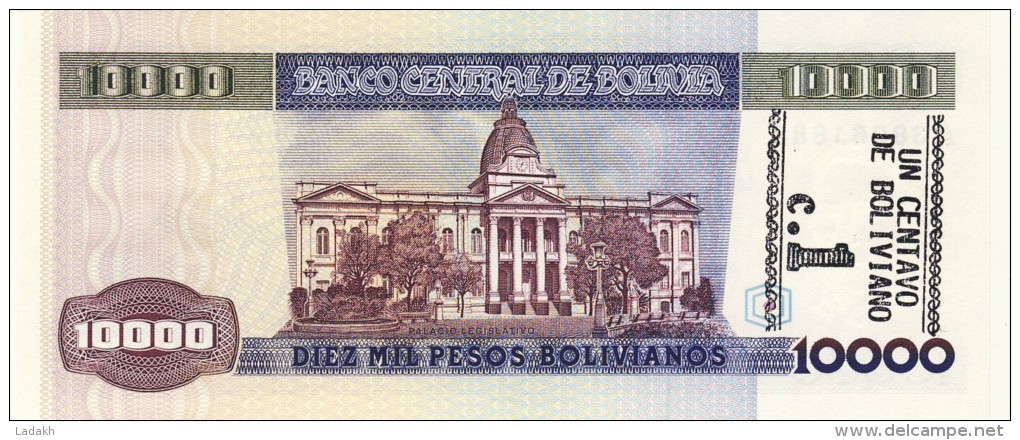 BILLET # BOLIVIE # 10000 PESOS BOLIVIANOS   # 1984 # PICK N° 169 - Bolivia