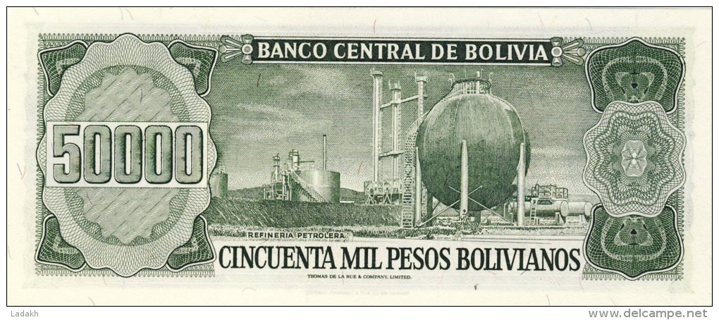 BILLET # BOLIVIE # 50000 PESOS BOLIVIANOS   # 1984 # PICK N° 170 - Bolivia