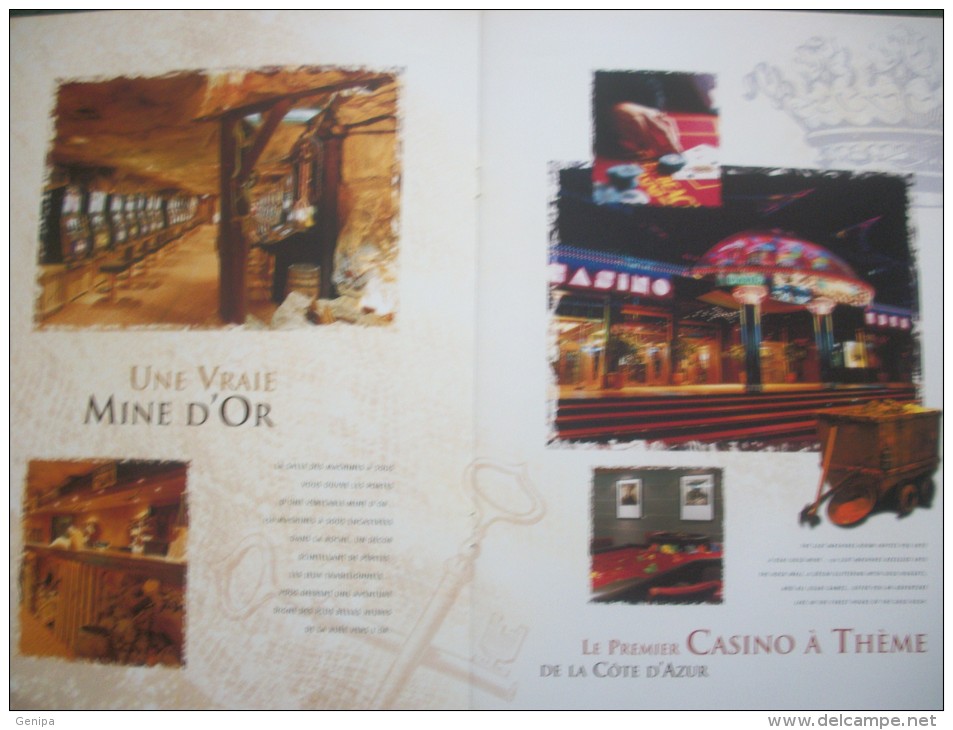 Document Publicitaire 2002 -  EDEN CASINO JUAN LES PINS (5 Scans) - Books & Software