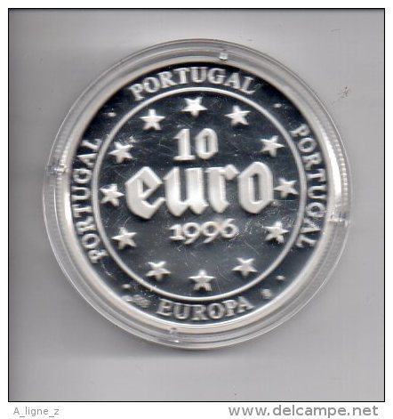 REF EX  : Monnaie Non Officielle 10 Euro Europe Europa PORTUGAL 1996 Argenté 999 Michael GODE - Commémoratives