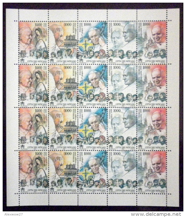 VATICANO / VATICAN CITY -- 2000 -- Viaggi Del Papa --  IN FOGLIO --  **MNH. / VF  / - Blocs & Feuillets