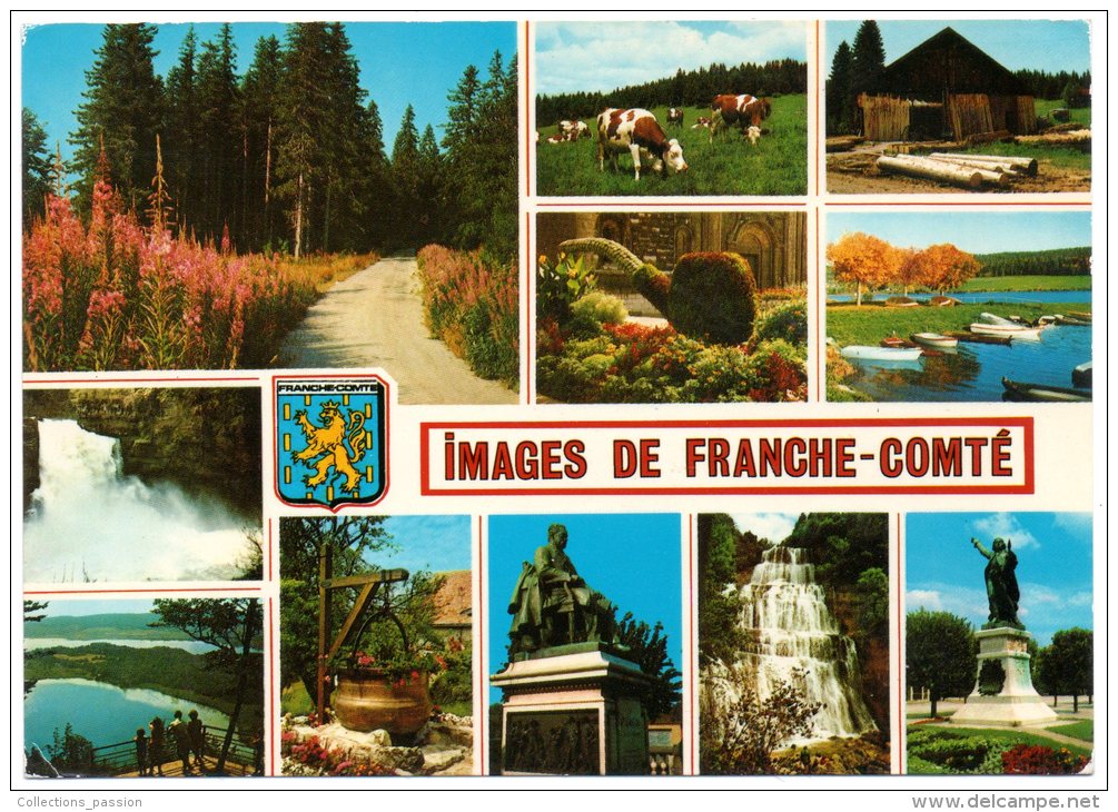 CP, IMAGES DE FRANCHE COMTE, Multivues, Ecrite En 1986, Ed : CELLARD - Franche-Comté
