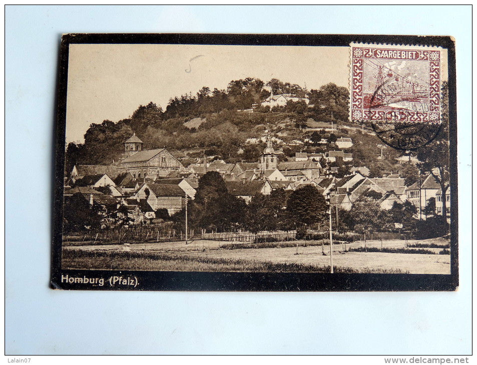 Carte Postale Ancienne : HOMBURG ( PFALZ ) , Timbre 1923 - Bad Homburg