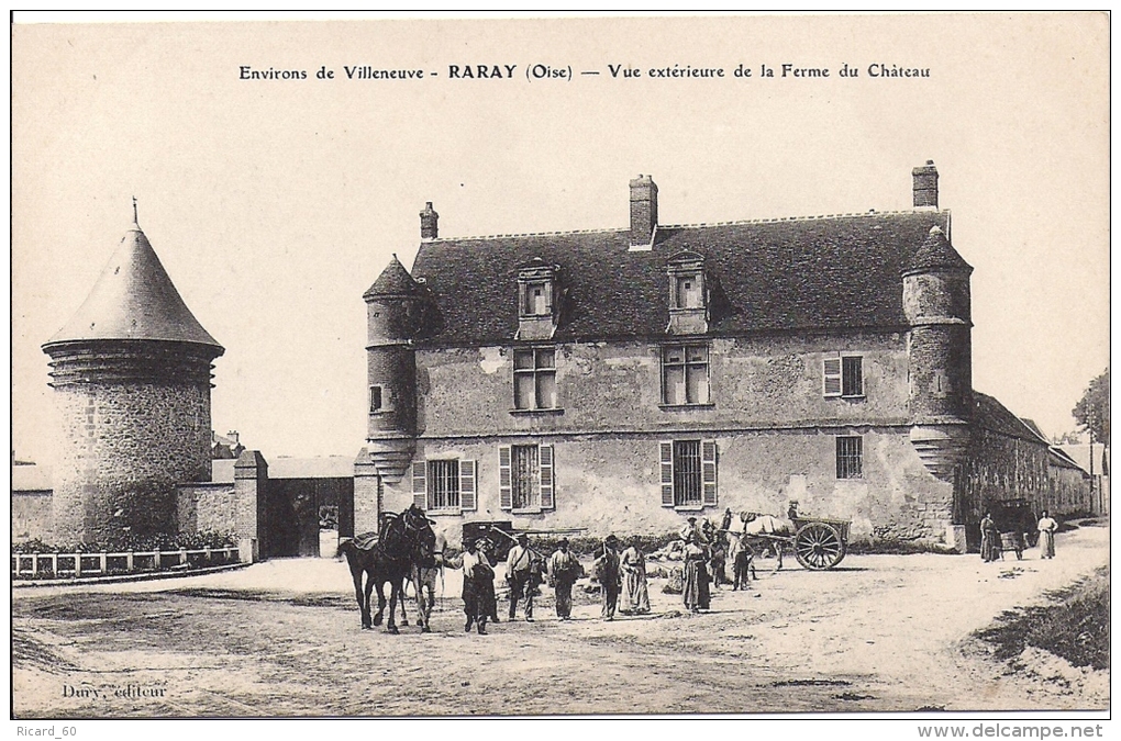 Cpa Raray, Vue Extérieure De La Ferme Du Château, Animée - Raray