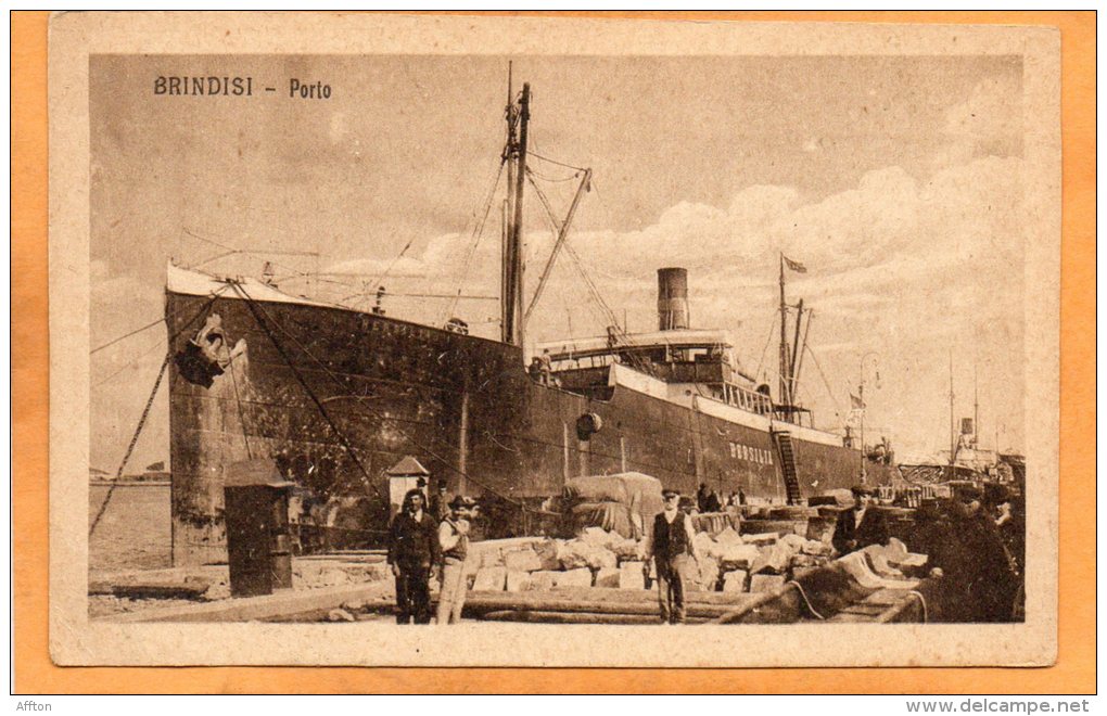 Porto Brindisi Old Postcard - Brindisi