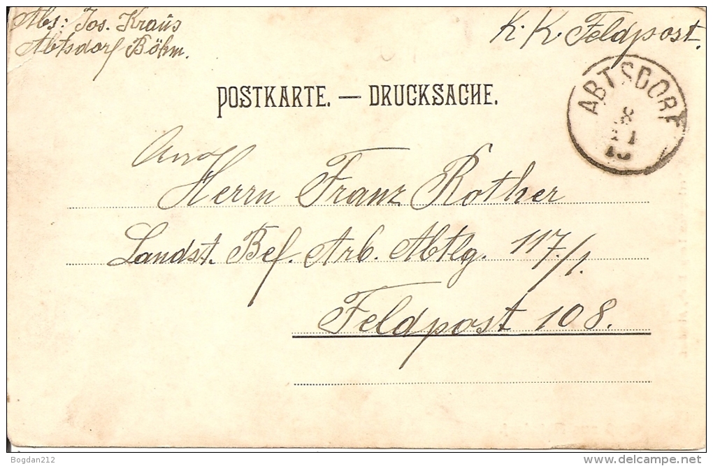 1900 - Opatov V Cechach, Okres Svitavy, Gute Zustand, 2 Scan - Tchéquie