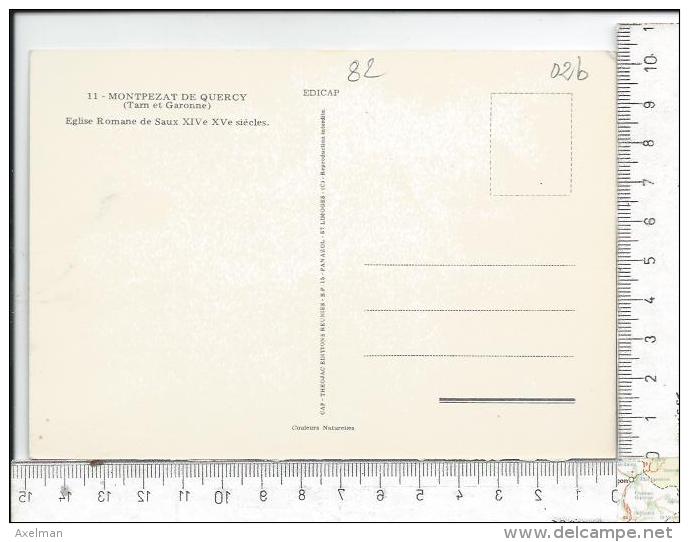 CPM, MONTPEZAT DE QUERCY: Eglise Romane De Saux - Montpezat De Quercy