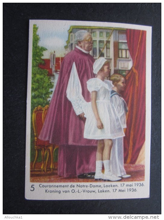 Mai 1936: Couronnement N. D  Laeken Chromo -image:Chocolat Belge Côte-d'Or:série Enfants Royaux De Belgique - Côte D'Or