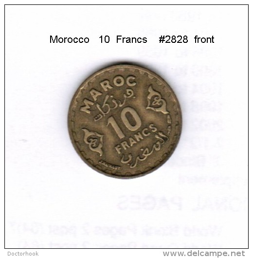 MOROCCO   10  FRANCS    (Y # 49) - Marokko