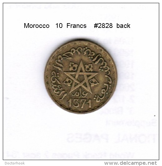 MOROCCO   10  FRANCS    (Y # 49) - Morocco