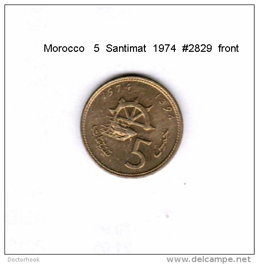 MOROCCO   5  SANTIMAT  1974  (Y # 59) - Marokko