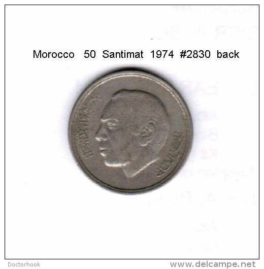 MOROCCO   50  SANTIMAT  1974  (Y # 62) - Marokko