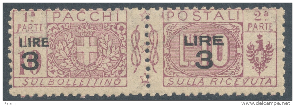 Italia 1923-1925   3 Lire  Over 10 Lire   MNH - Colis-postaux