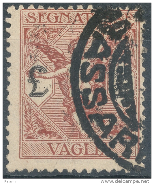 Italia 1924  1 Lira  Postage Due -  Used - Taxe Pour Mandats