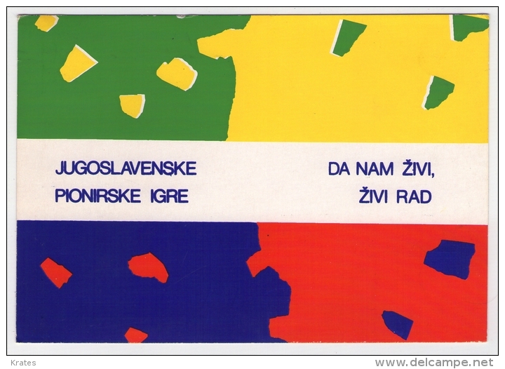 Postcard - Jugoslavenske Pionirske Igre    (V 19368) - Regional Games