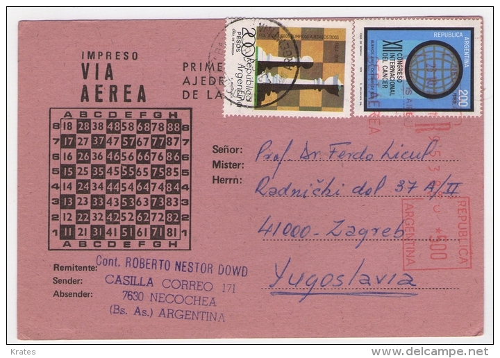 Postcard - Argentina, Chess    (V 19369) - Argentina