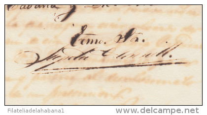 BE191 SPAIN ESPAÑA SIGNED DOC CAPTAIN GENERAL 1843-48. LEOPOLDO O&acute;DONNELL 1844 - Other & Unclassified