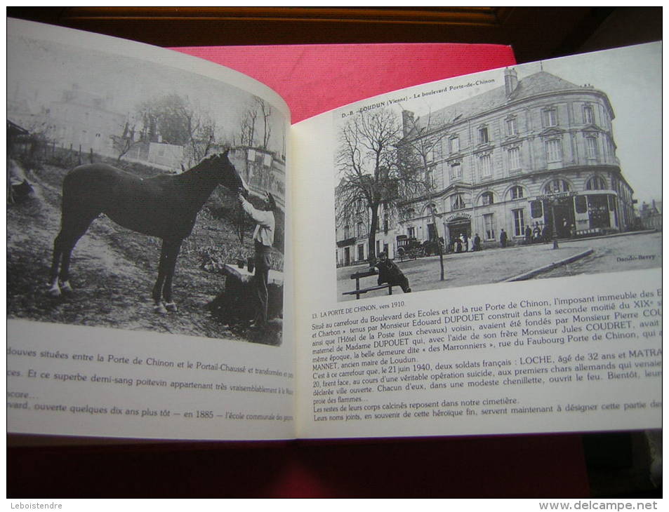 LIVRE LOUDUN D´ AUTREFOIS  83 CARTES POSTALES ET PHOTOGRAPHIES ANCIENNES PAR GERARD JUBERT 1978 - Poitou-Charentes