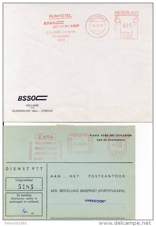 5 X Roodstempels (1972-1993) - Frankeermachines (EMA)