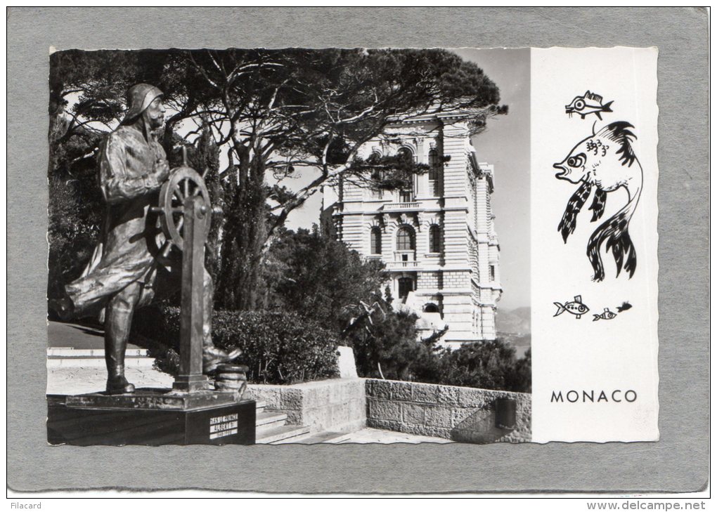 41903    Monaco,  Le  Monument  Du  Prince  Albert 1er  Et  Le  Musee  Oceanographique,  NV - Oceanographic Museum