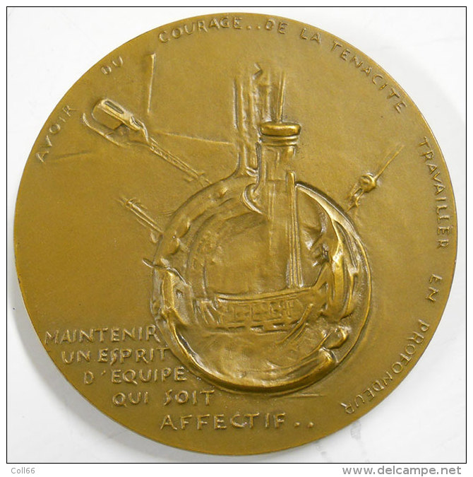 Médaille  Jean-Claude Roussel 1922-1972  Homme De Sciences Et Découvertes Pharmacie Bronze Par R.Cordin  285gr Diam8.5cm - Autres & Non Classés