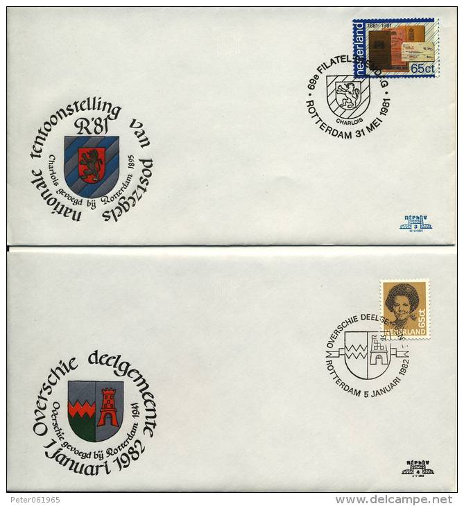 4 Bijzondere Enveloppen Van De RPhV (CW = € 22,69) - Briefe U. Dokumente