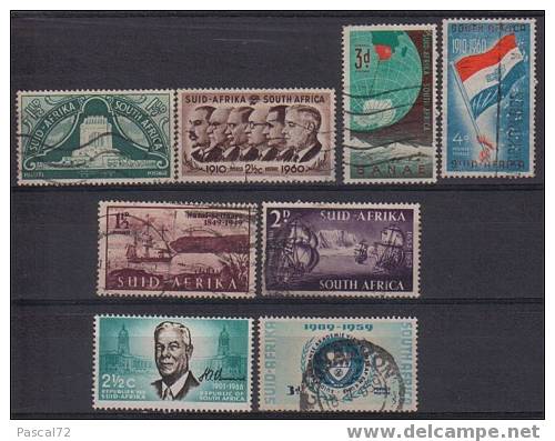 AFRIQUE DU SUD PETIT LOT OBLITERES 46 VALEURS DIFFERENTES (3 SCANS) - Colecciones & Series