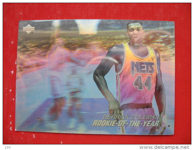 1991/1992 Upper Deck Basketball NBA DERRICK COLEMAN ROOKIE-OF-THE-YEAR - 1990-1999