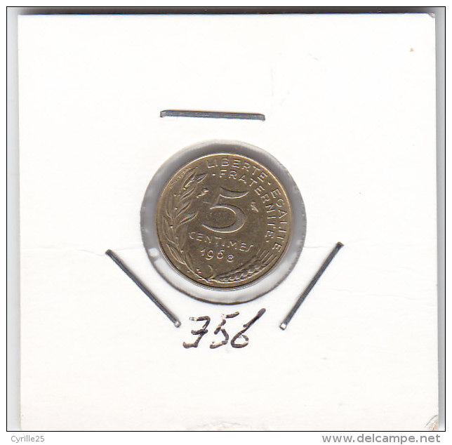 5 CENTIMES Alu-bronze 1968 - Other & Unclassified