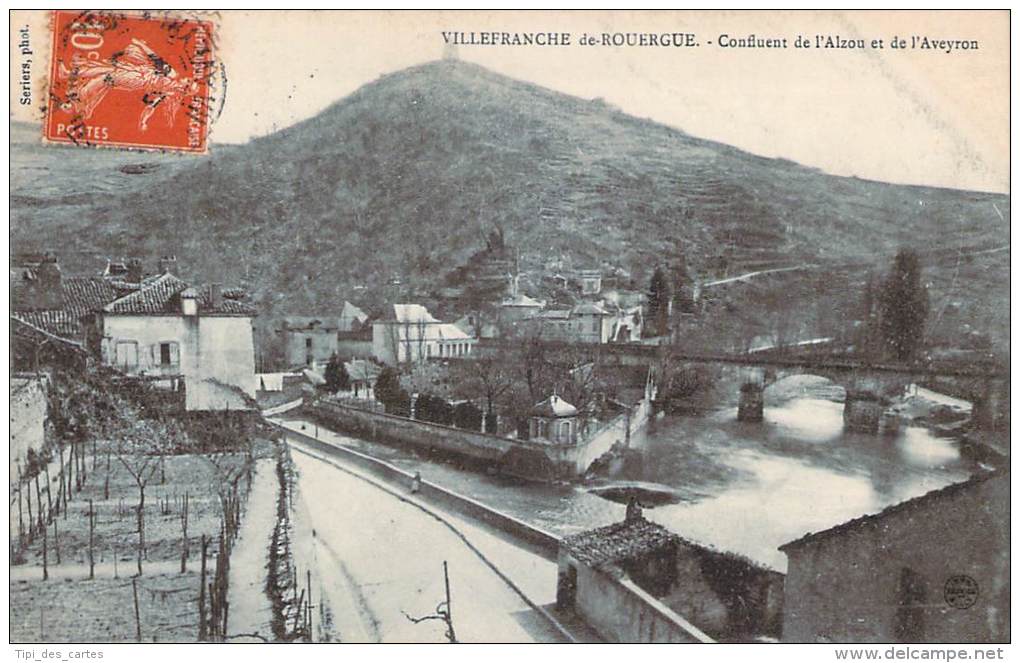 12 - Villefranche-de-Rouergue - Confluent De L'Alzou Et De L'Aveyron - Villefranche De Rouergue