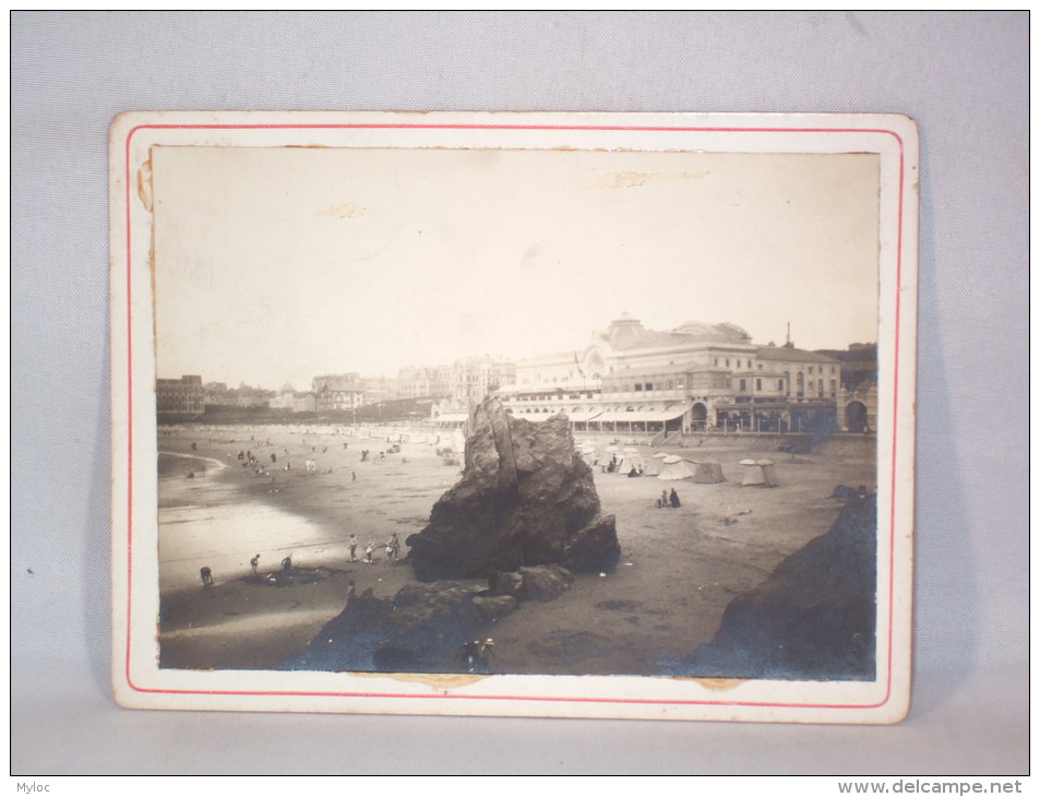 Photo S/carton. "Casino De Biarritz" 8 Septembre1913. - Lieux