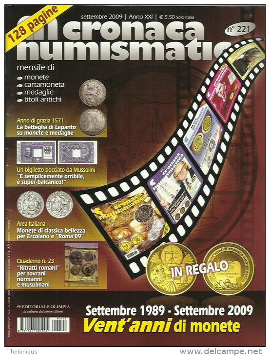 # RIVISTA  CRONACA NUMISMATICA  N. 221  SETTEMBRE  2009 - Italian