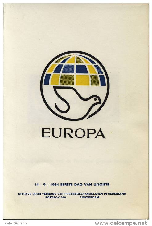Carnet En FDC Europa 1964 - FDC