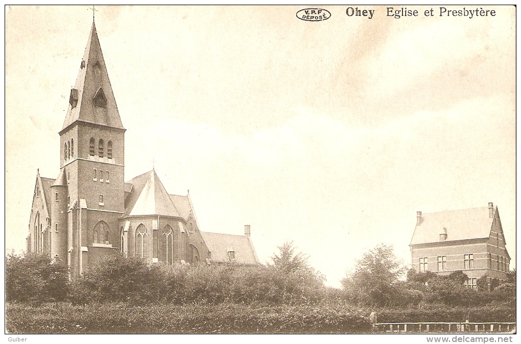 Ohey Eglise Et Presbytere Edit.Vve Toussaint 1912 - Ohey