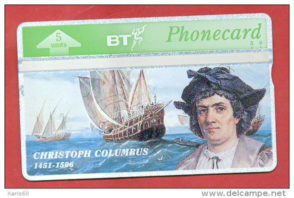 UNITED KINGDOM: BTO-035 "Christopher Columbus" CN:305G Unused - BT Overseas Issues