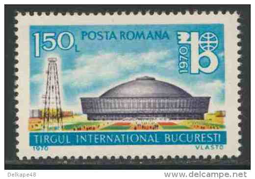 Romania Romana Rumänien 1970 Mi 2866 ** Exhibition Hall – 1st International Fair, Bucharest / Int. Messe In Bukarest - Andere & Zonder Classificatie