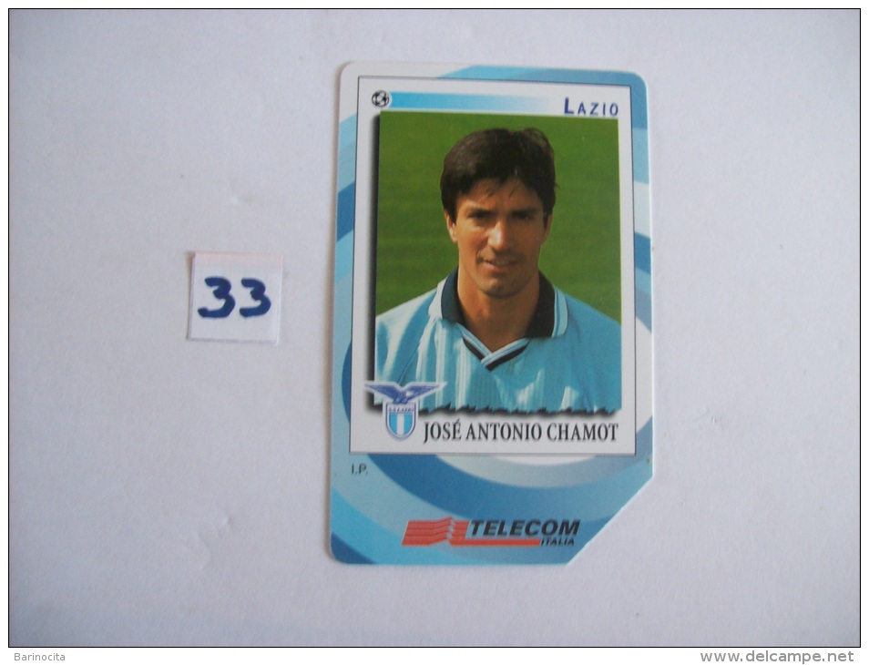 FOOTBALL  Lazio  José Antonio Chamot  - Telecartes Italie Pub Gli Introvabilin Panini  - 5000 Lire    - Voir Photo (33) - Sport