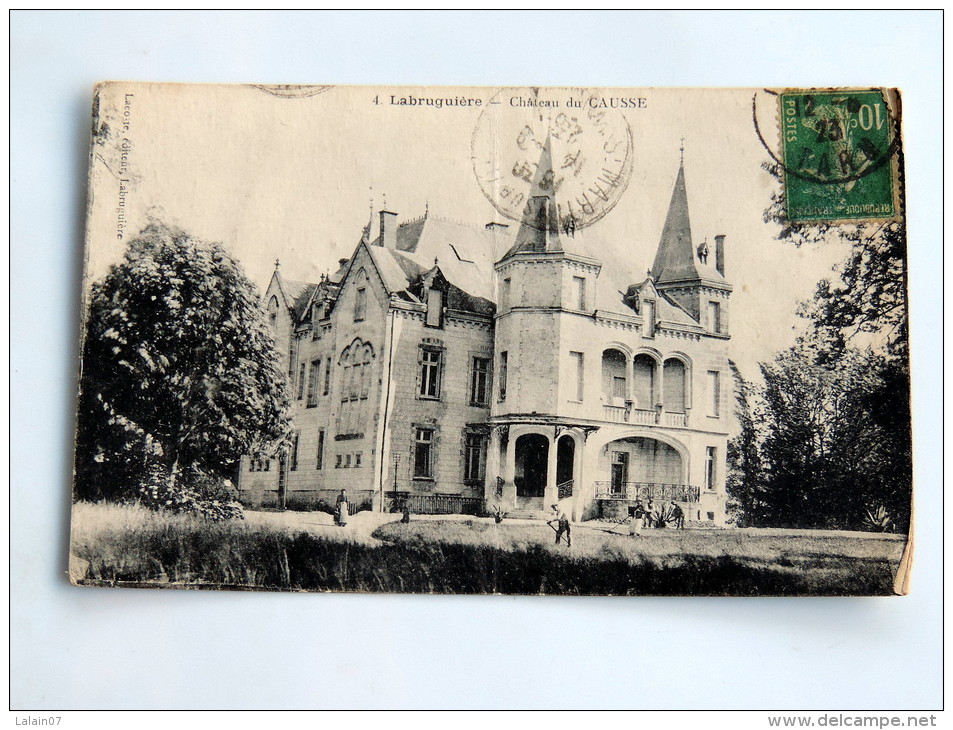 Carte Postale Ancienne : LABRUGUIERE : Chateau De Causse , Animé - Labruguière