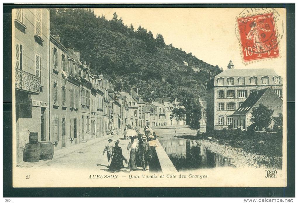 Aubusson Quai Vaveix Et Cote Des Granges  - Abh96 - Aubusson