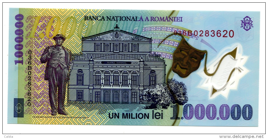 Roumanie Romania Rumänien 1000000 Lei 2003 UNC - Romania