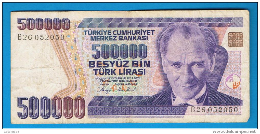 TURQUIA - TURKEY - 500.000 Liras 1970   Circulado  P-208 - Turquie