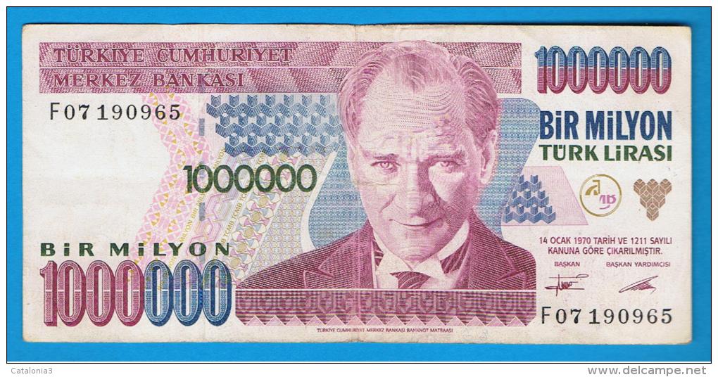 TURQUIA - TURKEY - 1.000.000 Liras 1970   Circulado  P-209 - Turchia