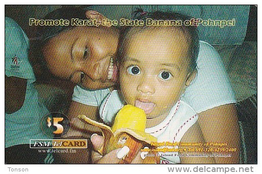 Micronesia, FSM-R-013 $5, Mother And Child, Promote Banana, 2 Scans. - Micronésie